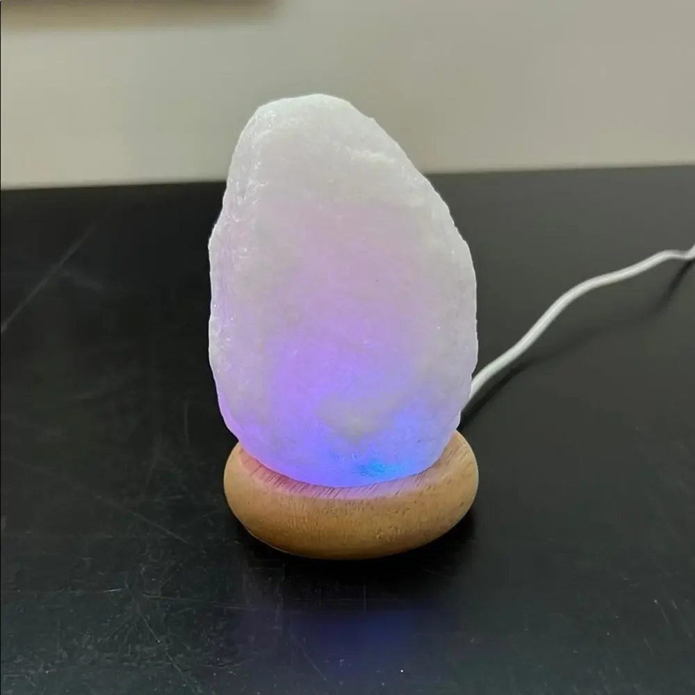 Crystal Rock Salt Lamp - multi‎ colored